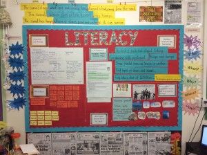 Example of a English Learning Wall